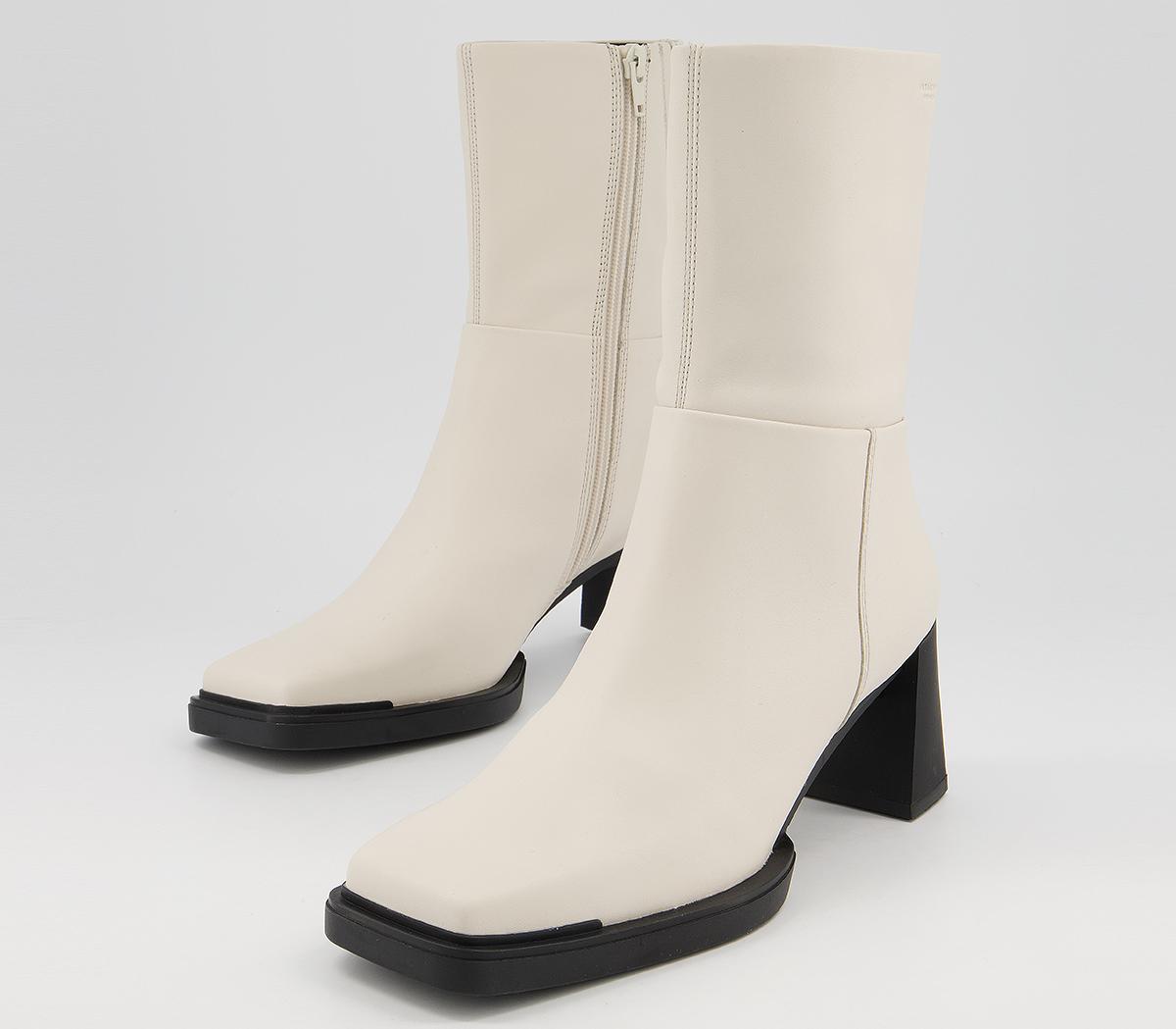 Vagabond Shoemakers Edwina Boots Off White - Ankle Boots