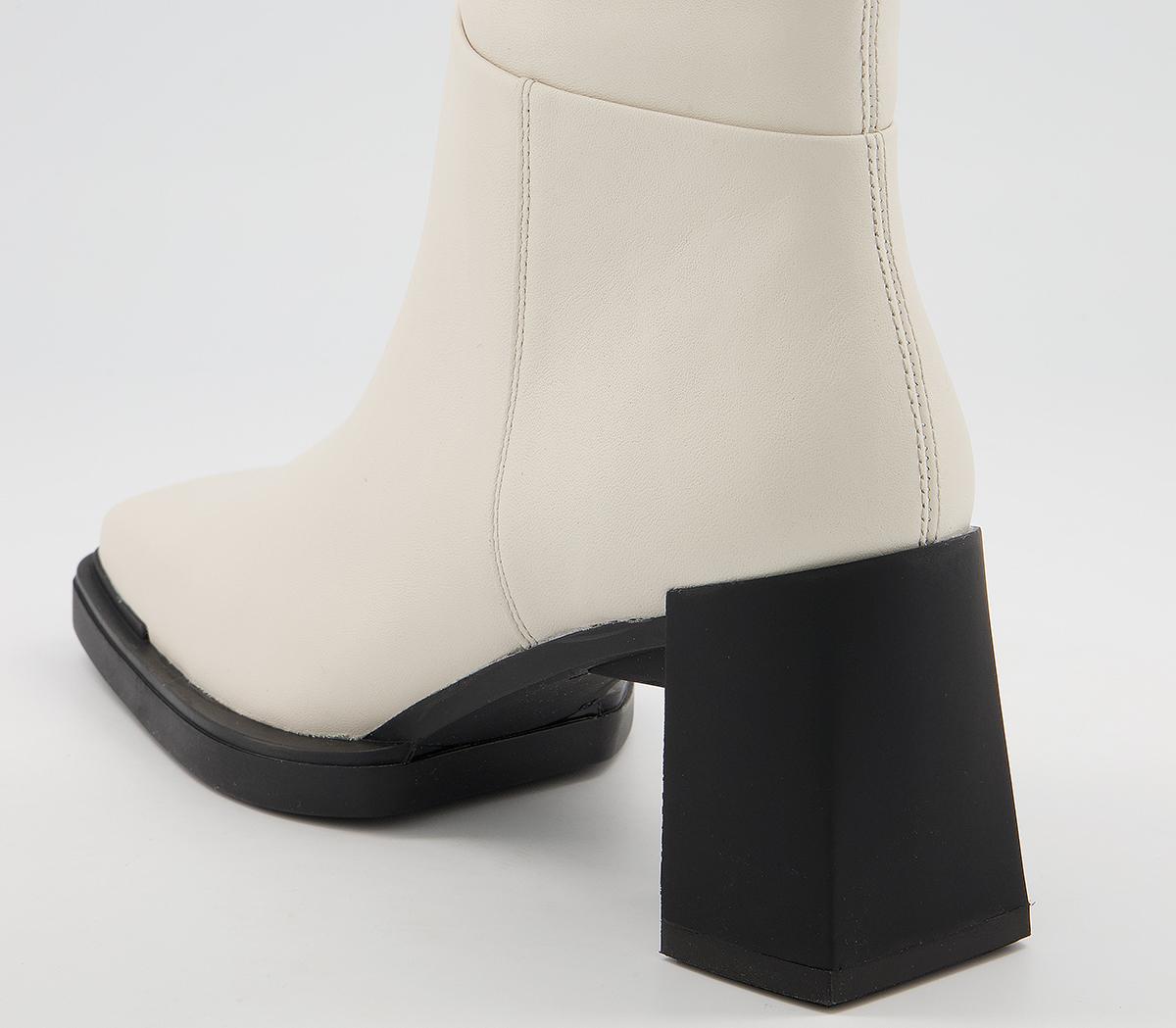 Vagabond Shoemakers Edwina Boots Off White - Women's Ankle Boots
