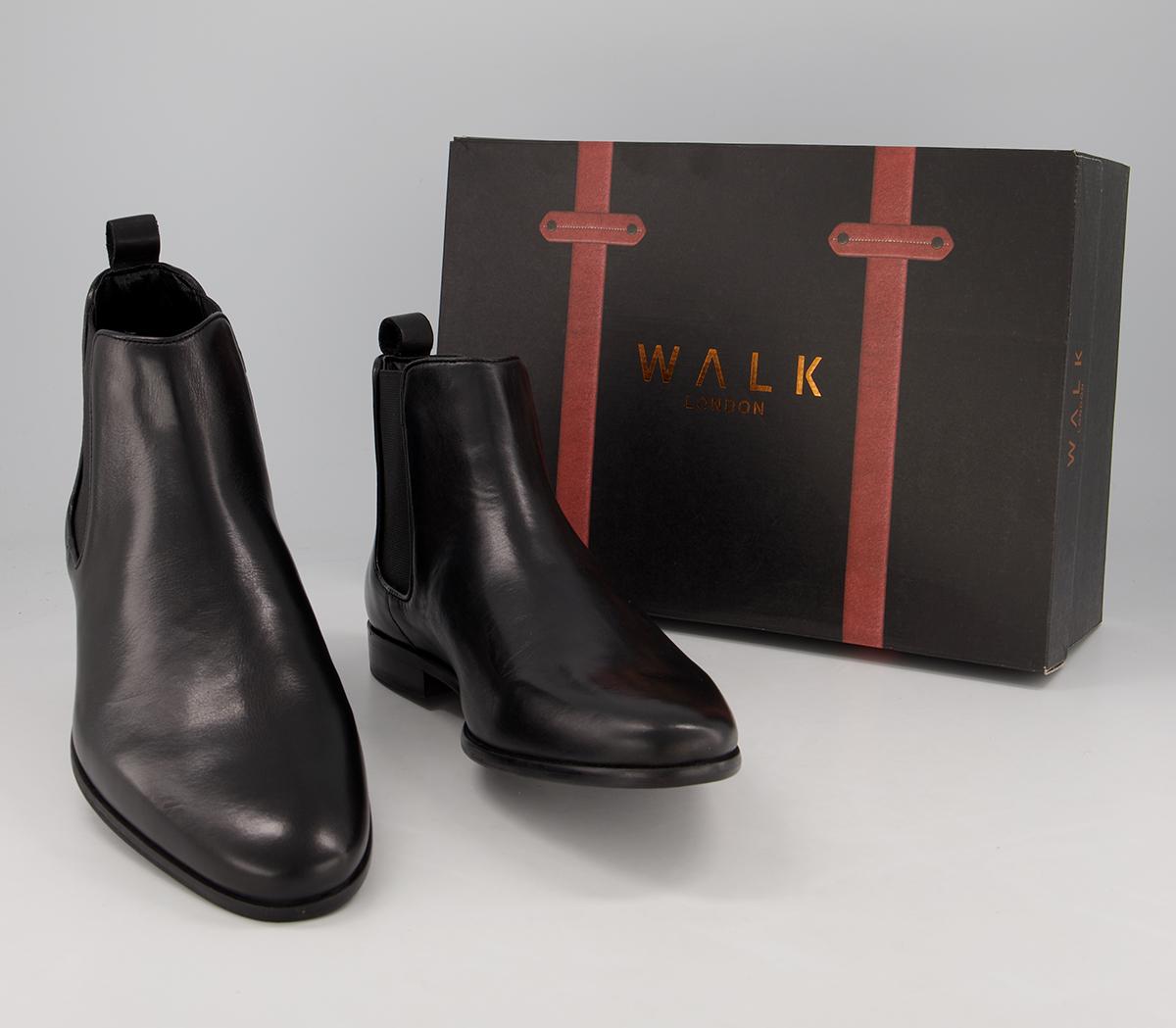 Walk London Alfie Chelsea Boot Black - Men