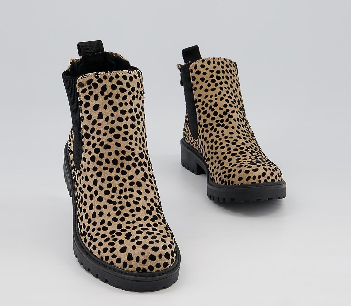 Blowfish Malibu Raffal Chelsea Boots Pixie Leopard - Women's Ankle Boots