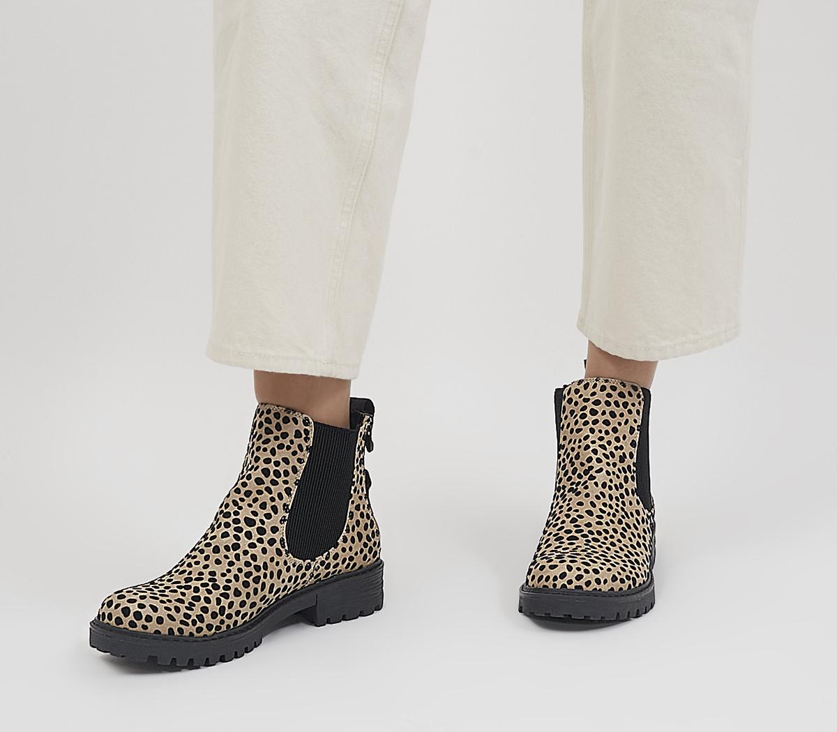 Leopard hot sale chelsea booties