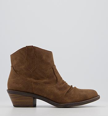 suede western boots