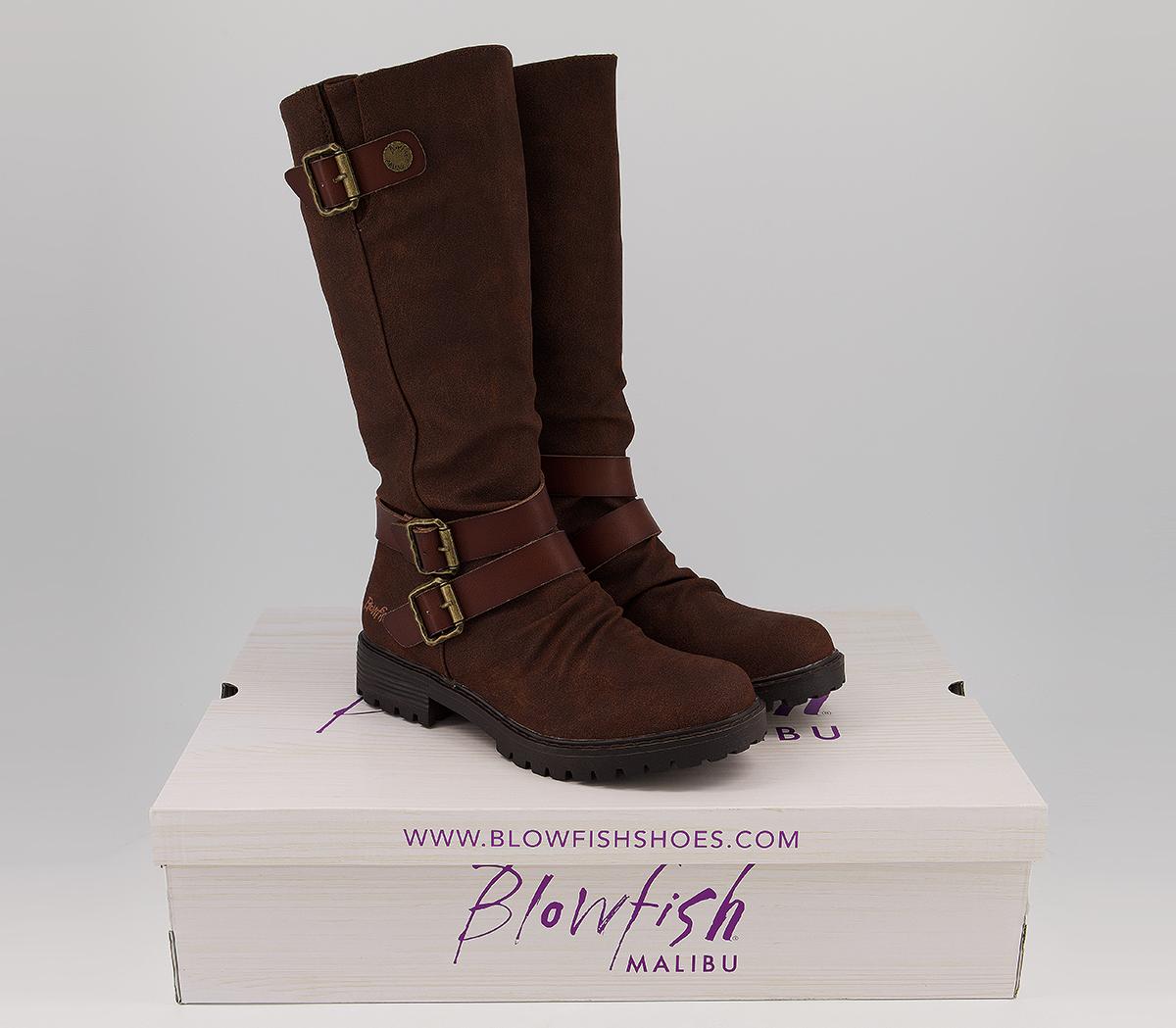 Blowfish Malibu Redial Knee Boots Blowfish Malibu Redial Knee Boots Tobacco Rustic