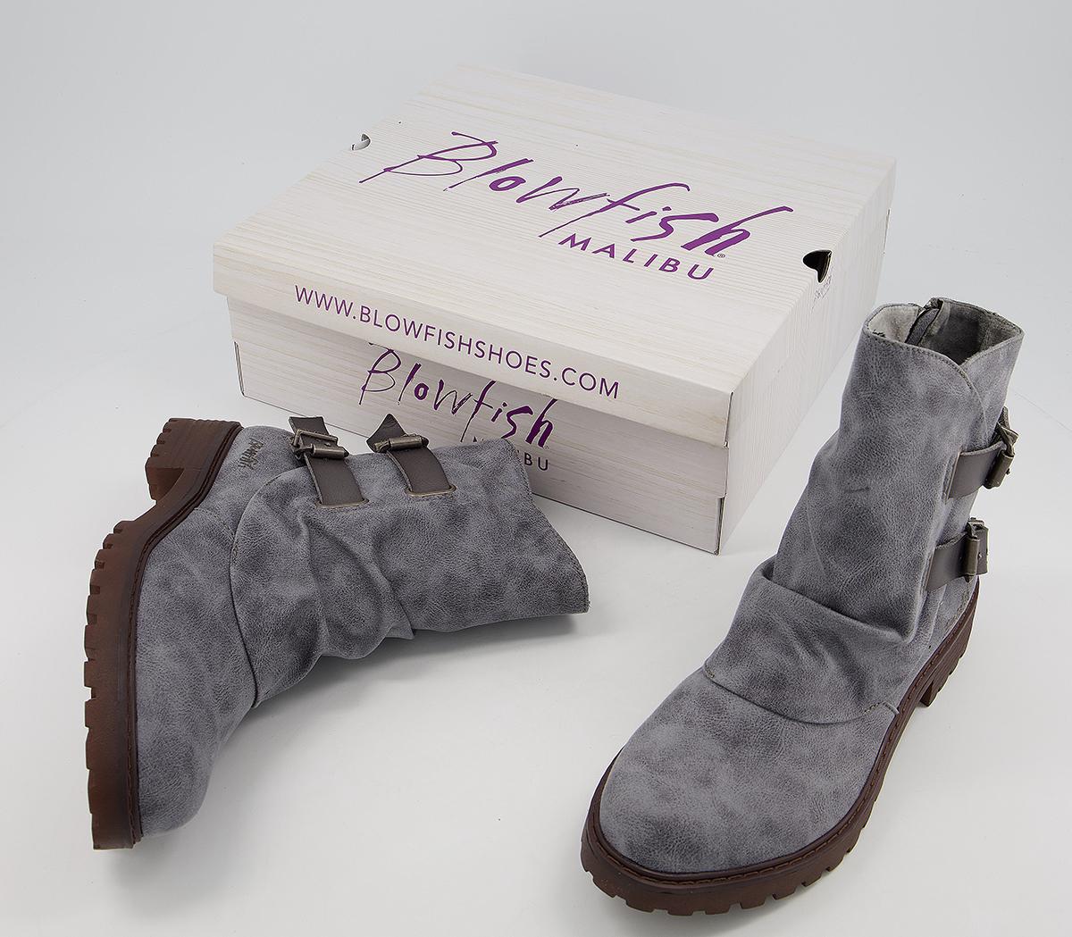 Blowfish Malibu Rigley4earth Ankle Boots Blowfish Malibu Rigley4earth Ankle Boots Greyfin Recycled