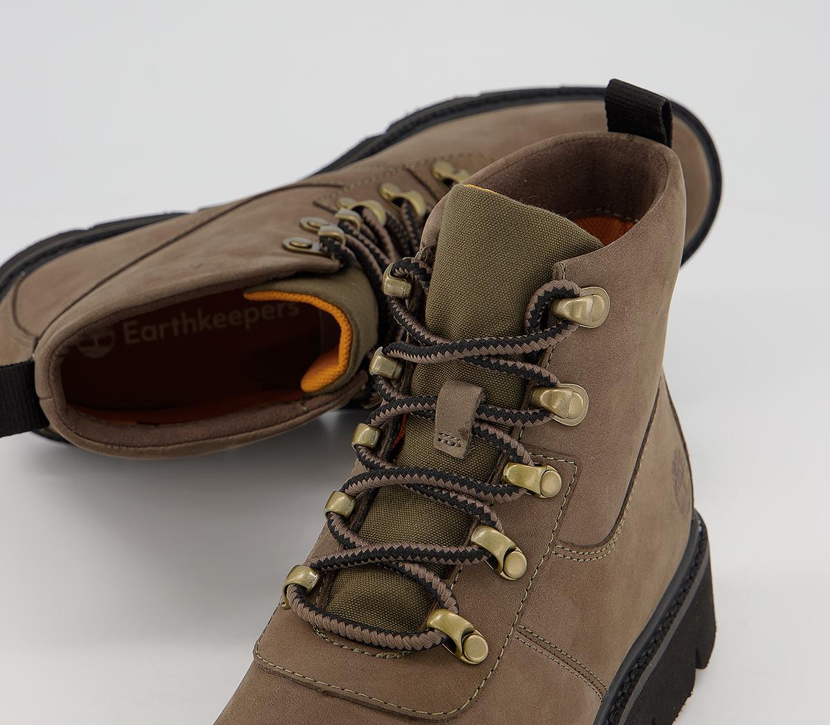 Timberland Raywood Alpine Hiker Boots Dark Green Nubuck - Women's Ankle ...