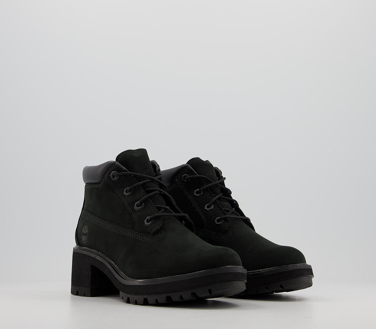 ladies black timberland ankle boots