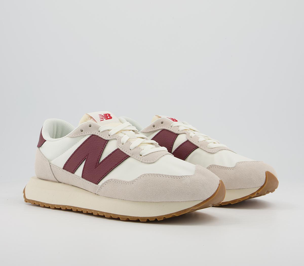 New Balance Ms237 Trainers Grey Burgundy - Unisex Sports