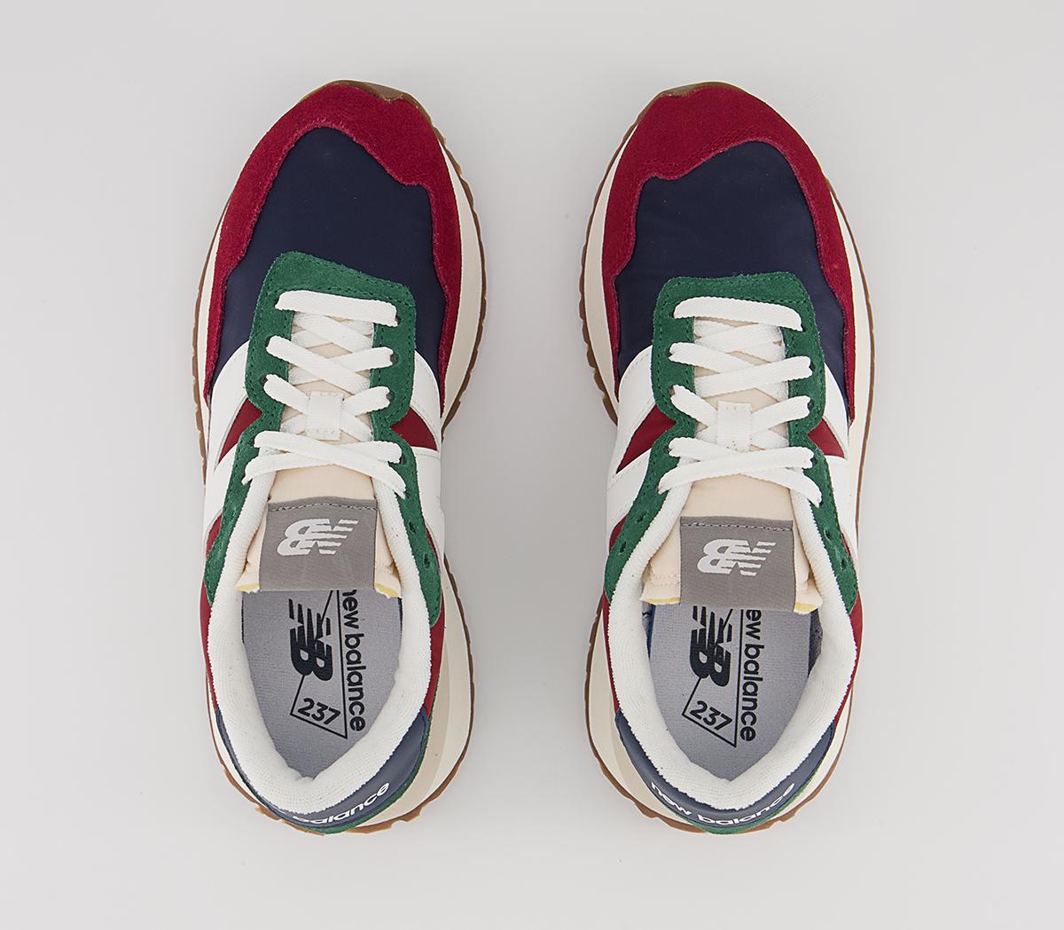 New Balance MS237 Trainers New Balance MS237 Trainers Burgundy Navy Green White Gum