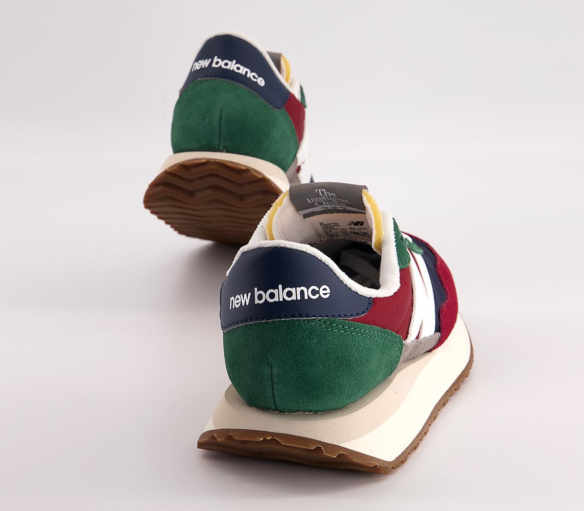 New Balance MS237 Trainers New Balance MS237 Trainers Burgundy Navy Green White Gum