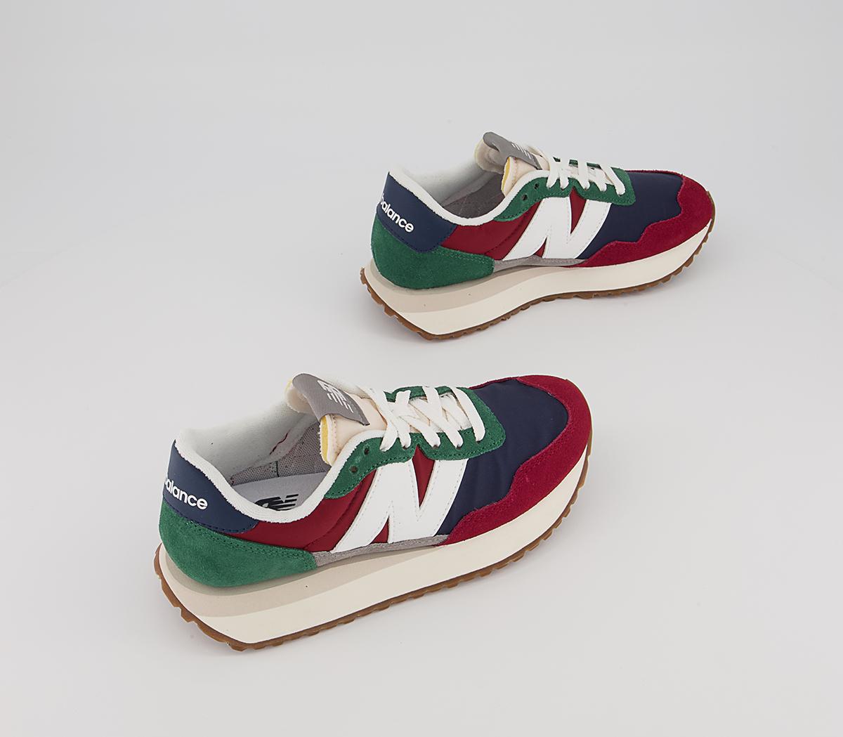 New Balance MS237 Trainers New Balance MS237 Trainers Burgundy Navy Green White Gum