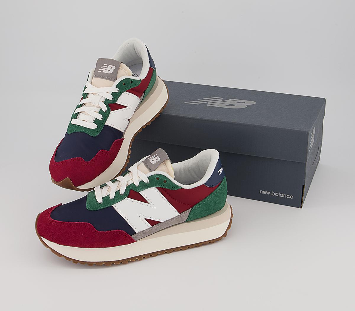 New Balance MS237 Trainers New Balance MS237 Trainers Burgundy Navy Green White Gum