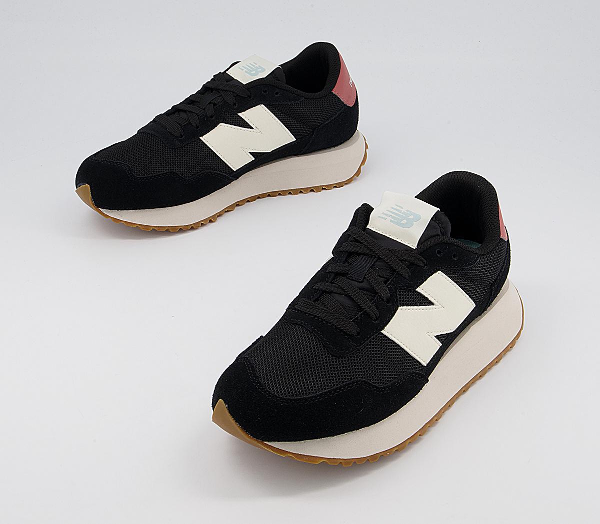 New Balance Ws237 Trainers Black White Pink - Women's Trainers