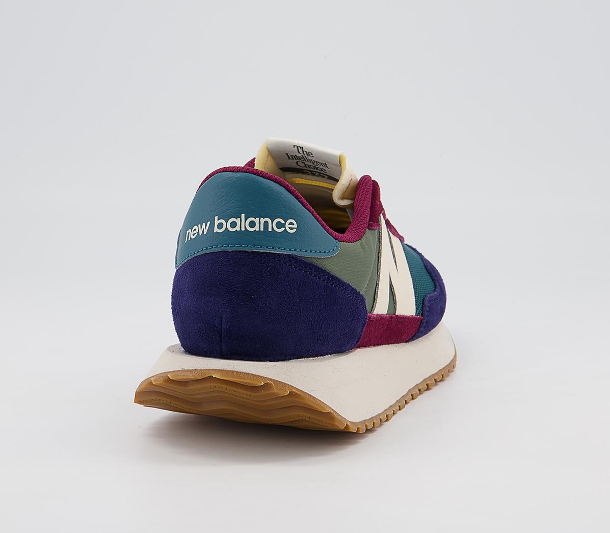 New Balance Ws237 Trainers New Balance Ws237 Trainers Blue Green Burgundy