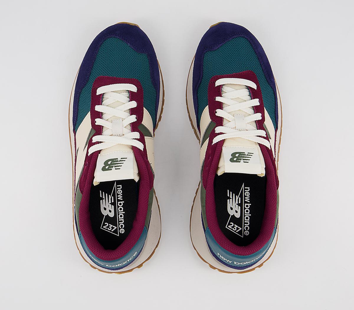 New Balance Ws237 Trainers New Balance Ws237 Trainers Blue Green Burgundy
