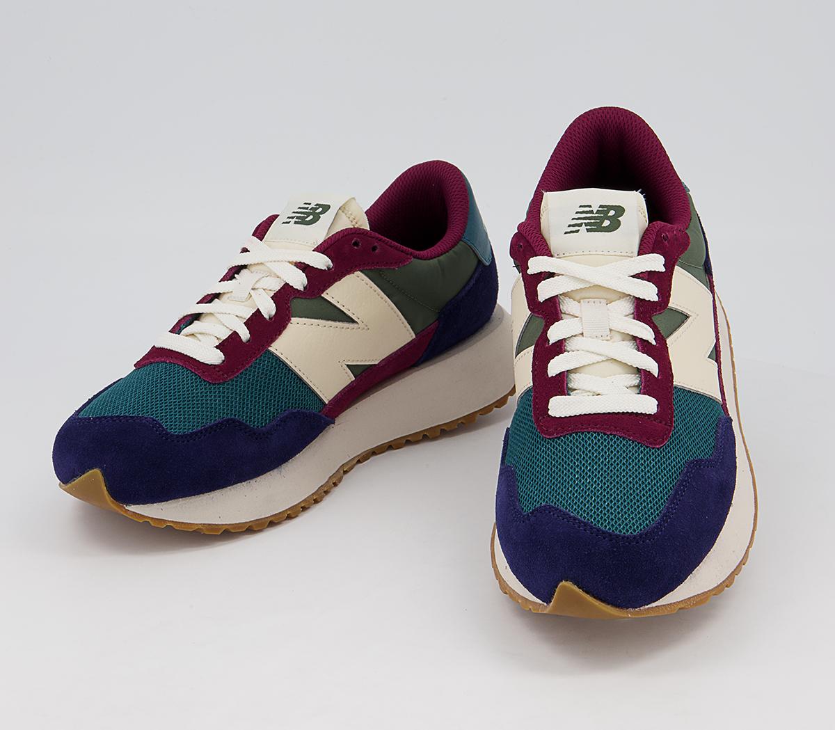 New Balance Ws237 Trainers New Balance Ws237 Trainers Blue Green Burgundy