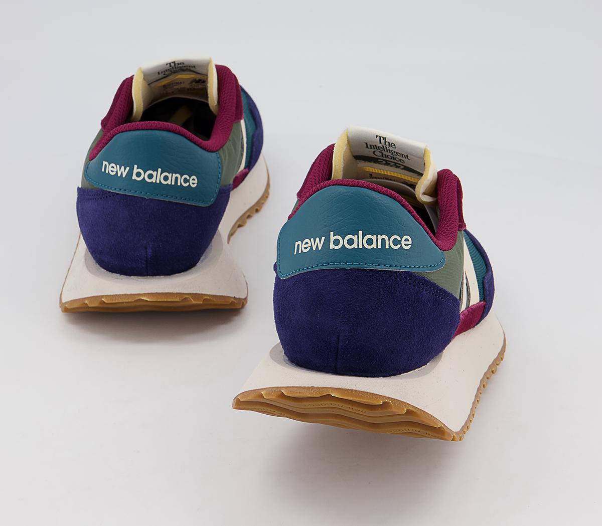 New Balance Ws237 Trainers New Balance Ws237 Trainers Blue Green Burgundy