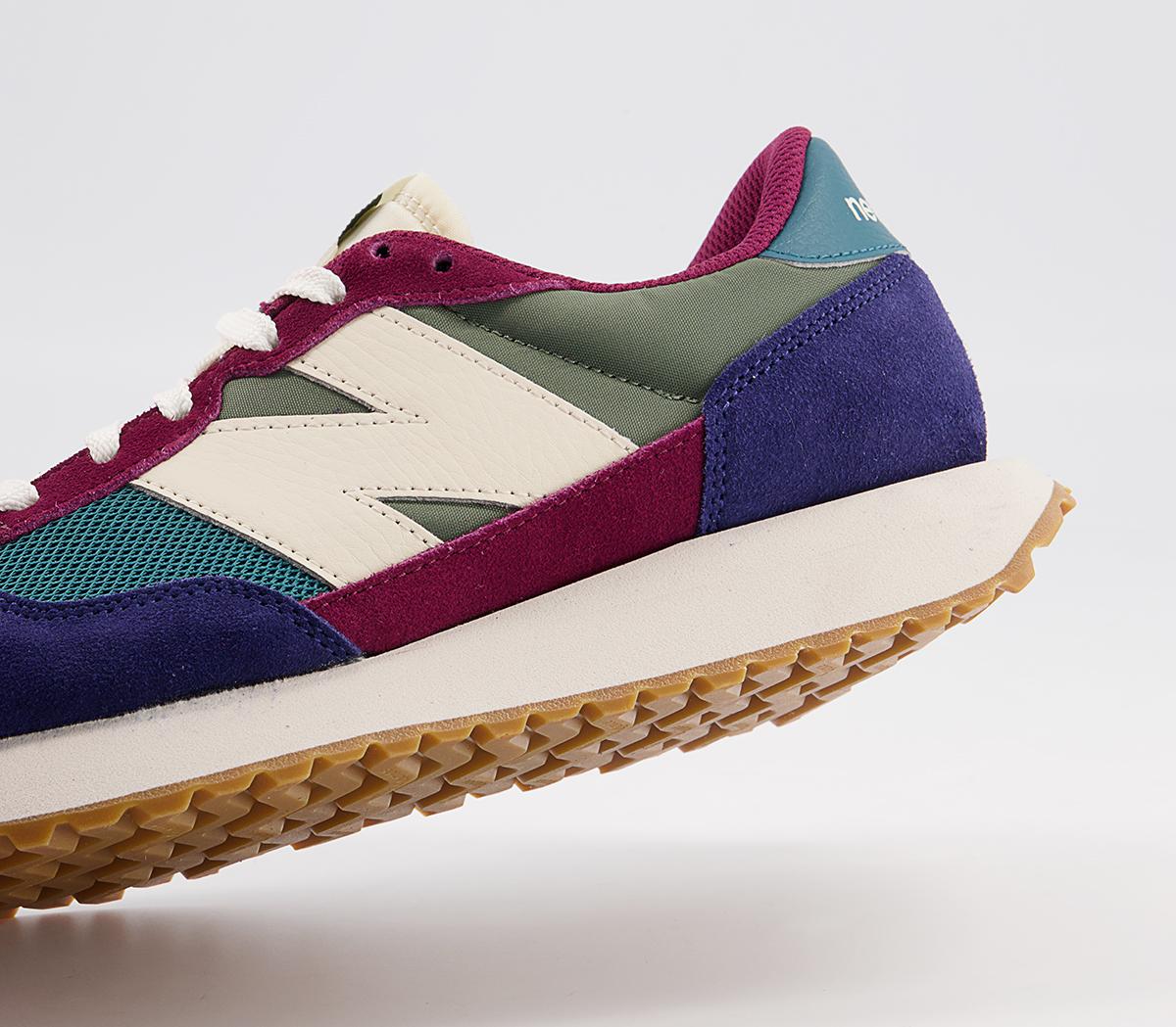 New Balance Ws237 Trainers New Balance Ws237 Trainers Blue Green Burgundy