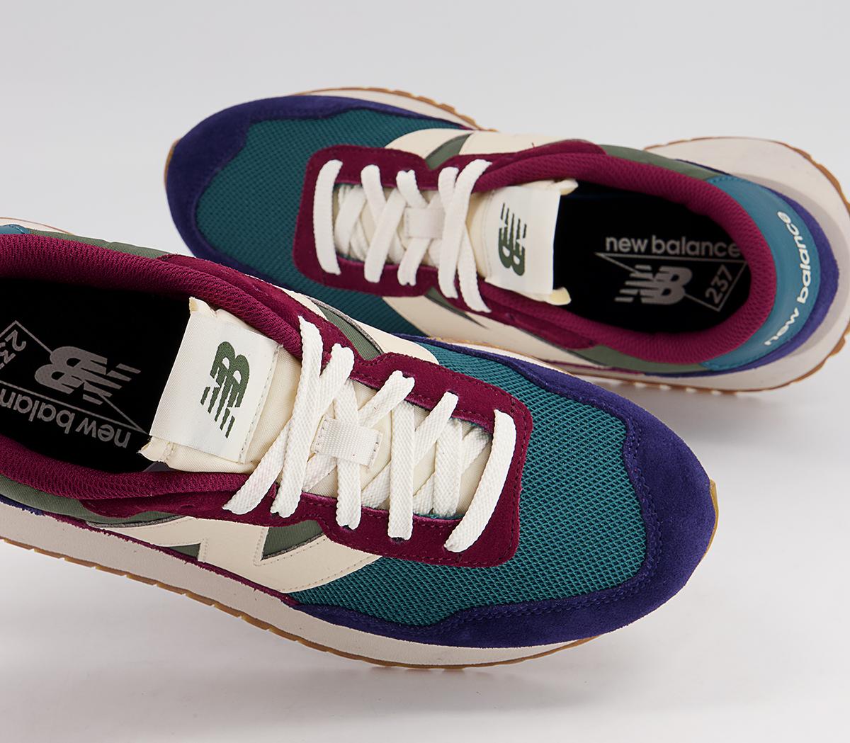 New Balance Ws237 Trainers New Balance Ws237 Trainers Blue Green Burgundy