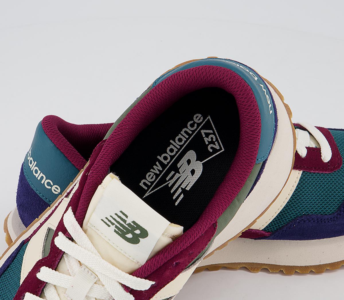 New Balance Ws237 Trainers New Balance Ws237 Trainers Blue Green Burgundy