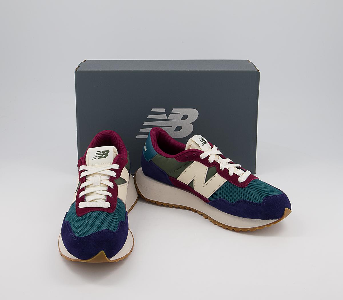 New Balance Ws237 Trainers New Balance Ws237 Trainers Blue Green Burgundy