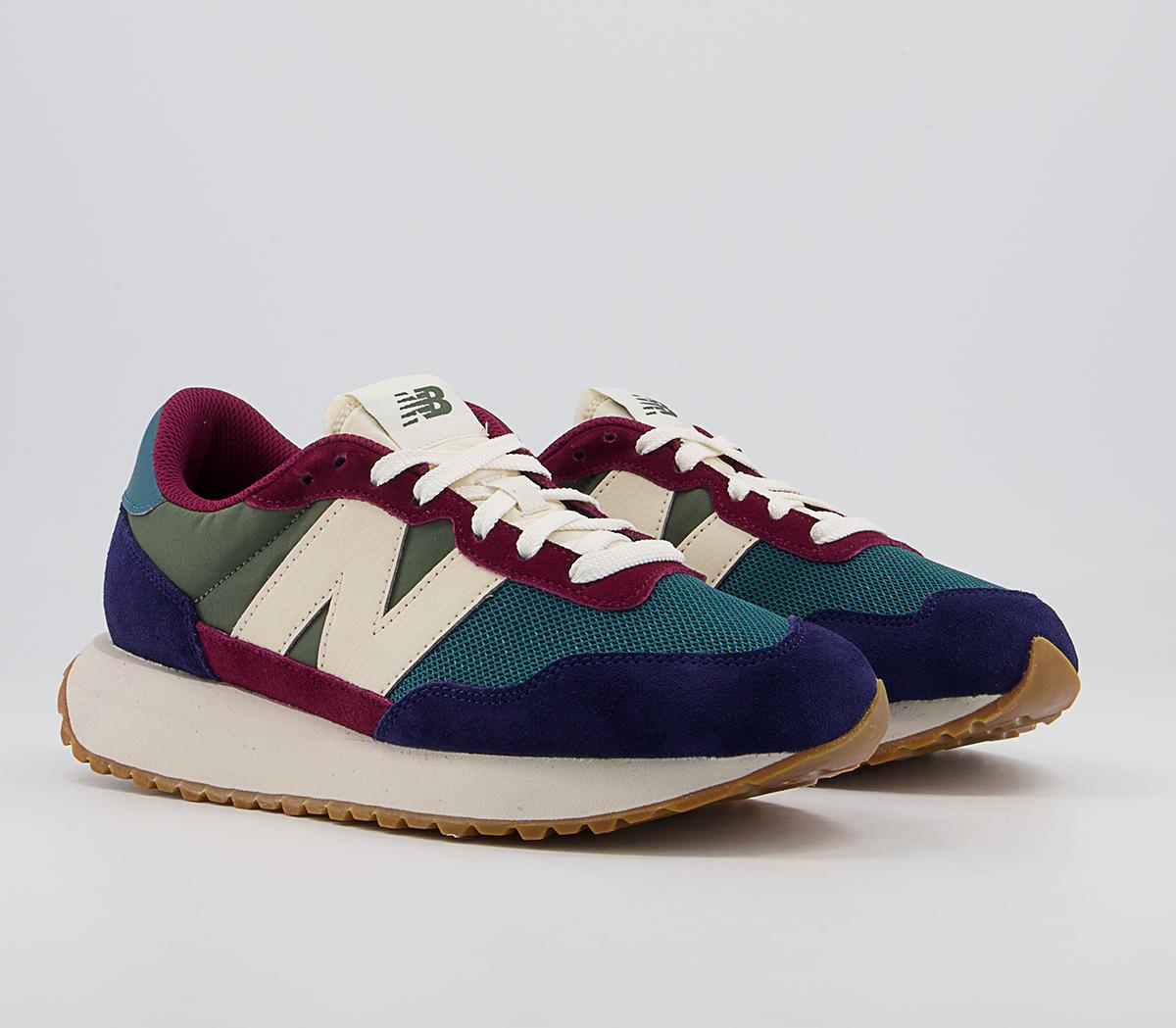 New Balance Ws237 Trainers New Balance Ws237 Trainers Blue Green Burgundy