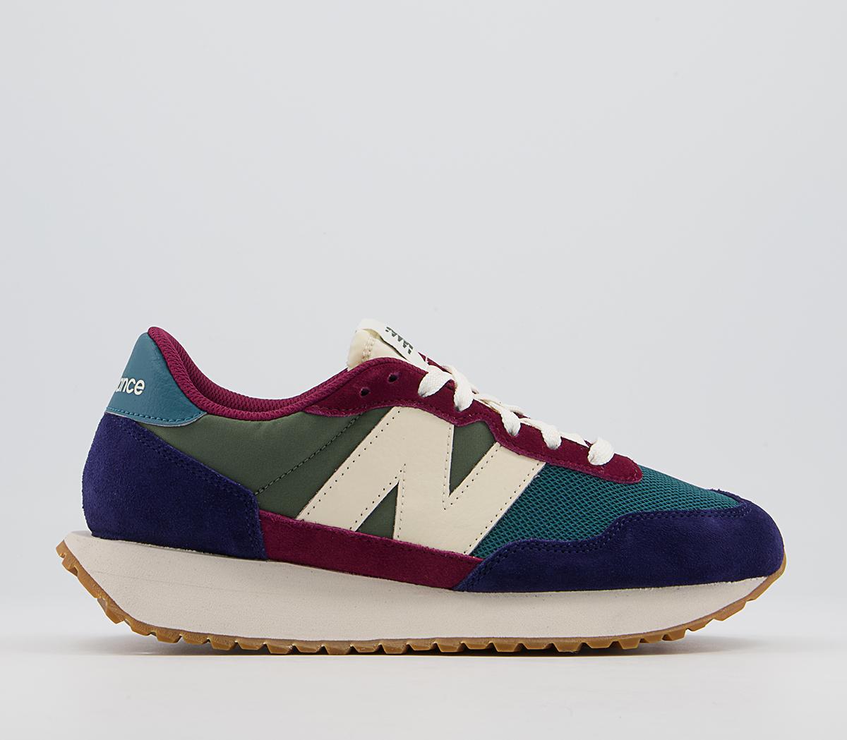 New Ws237 Trainers Blue Green Burgundy - Women's Trainers