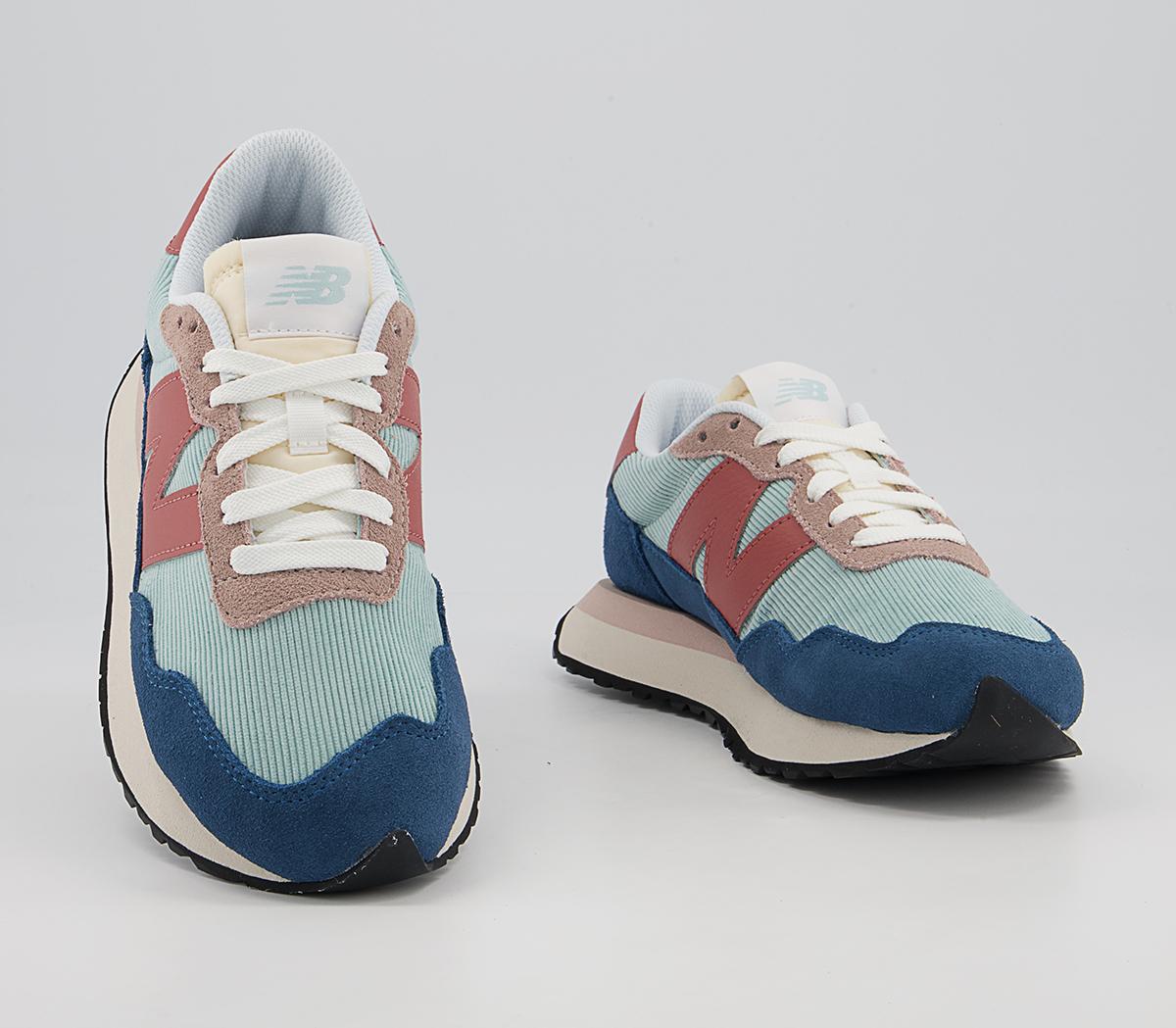New Balance Ws237 Trainers New Balance Ws237 Trainers Lagoon Blue Red