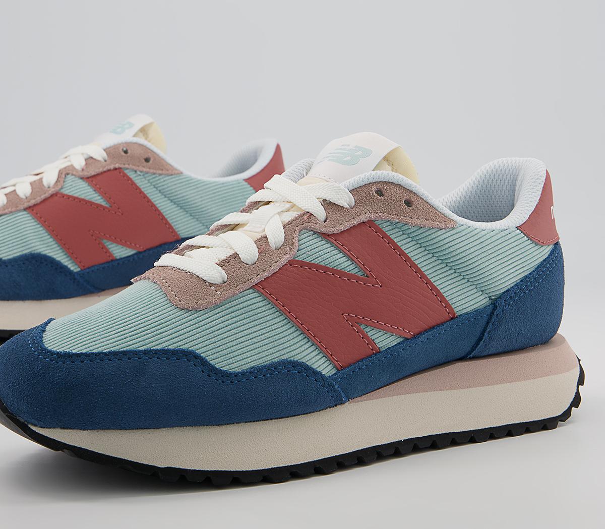 New Balance Ws237 Trainers New Balance Ws237 Trainers Lagoon Blue Red