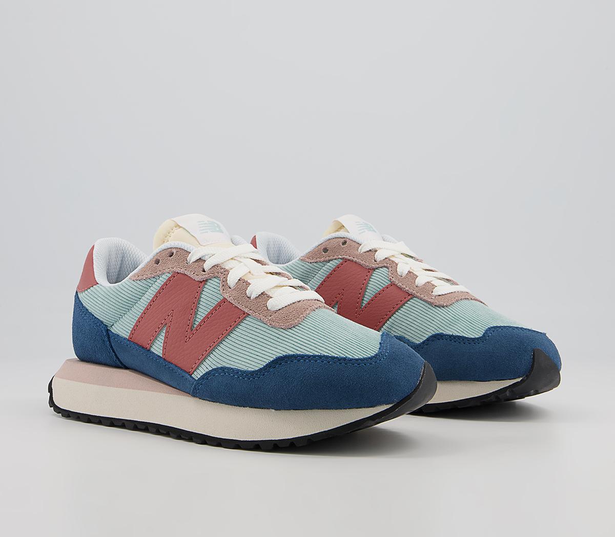 New Balance Ws237 Trainers New Balance Ws237 Trainers Lagoon Blue Red