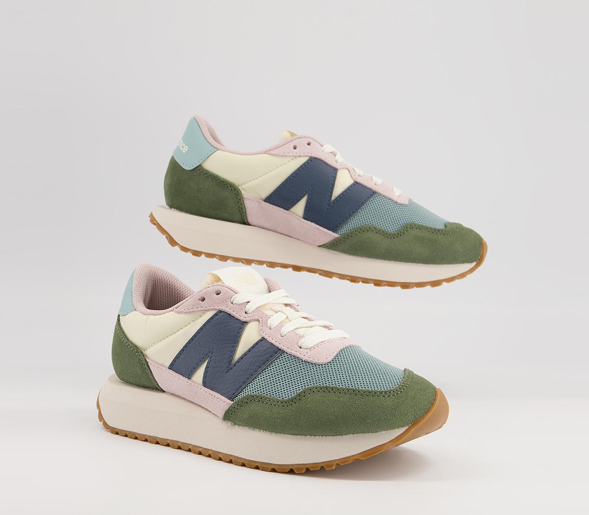 New Balance Ws237 Trainers Green Blue Purple - Women's Trainers