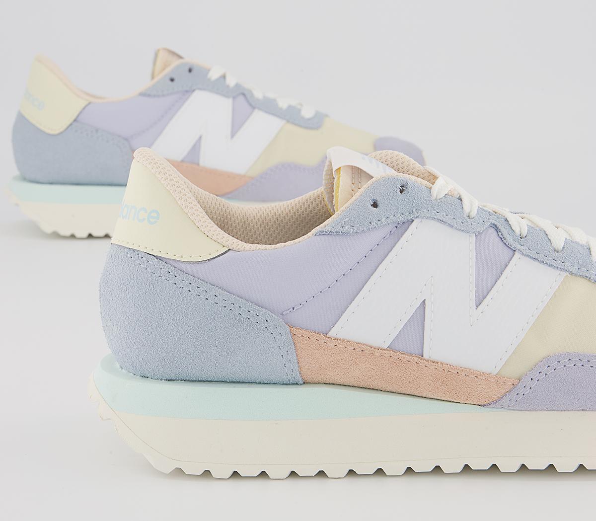 New Balance WS237 Trainers New Balance WS237 Trainers Pastel Lilac Mint Peach White