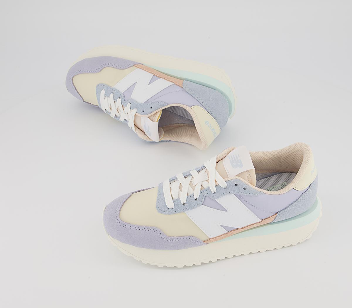 New Balance WS237 Trainers New Balance WS237 Trainers Pastel Lilac Mint Peach White