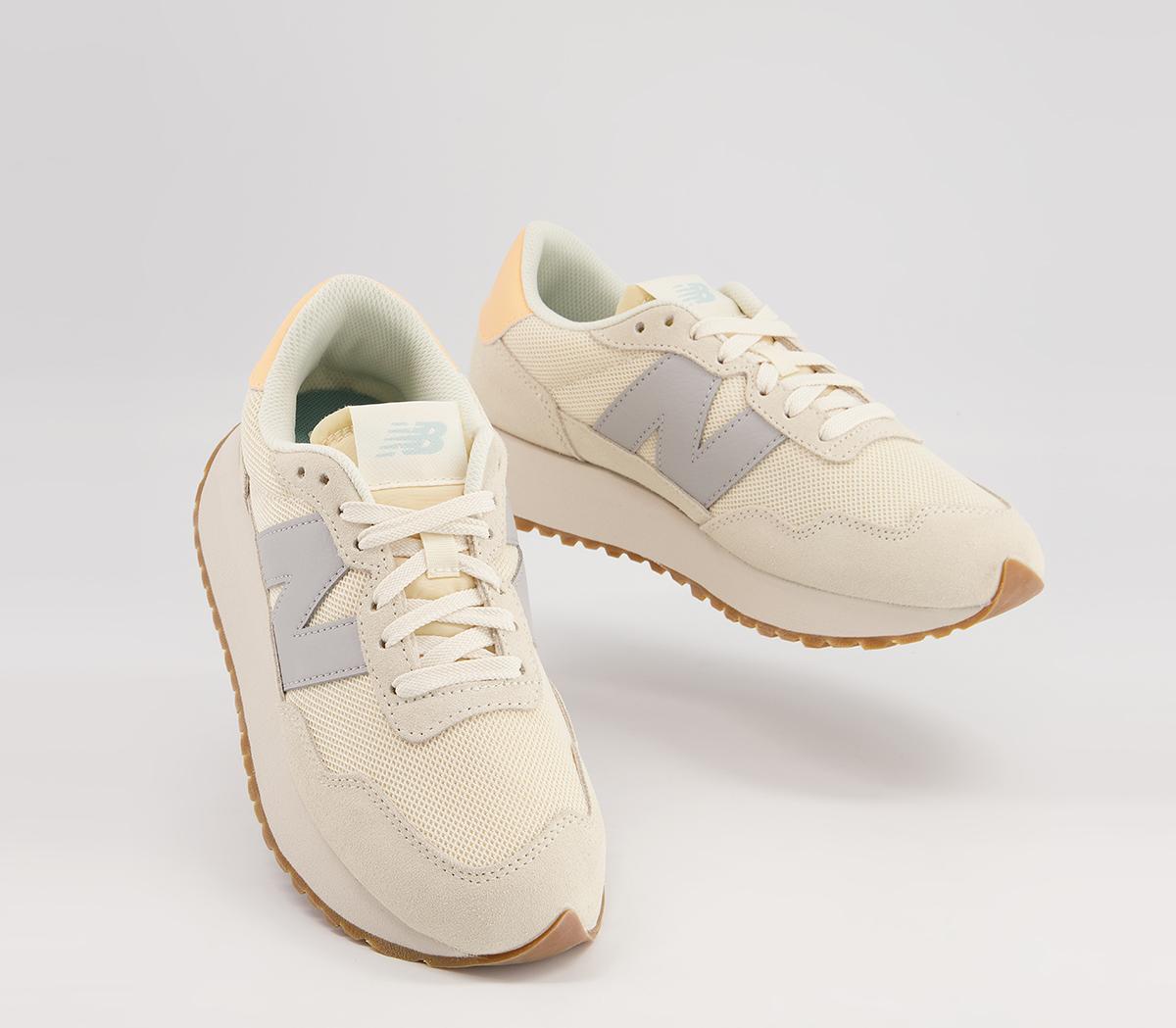 New Balance Ws237 Trainers Natural Grey Orange - Women's Trainers
