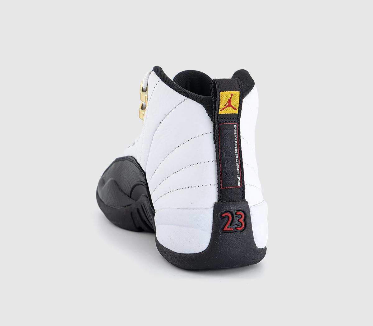 JordanAir Jordan 12 Retro GSWhite Black Taxi