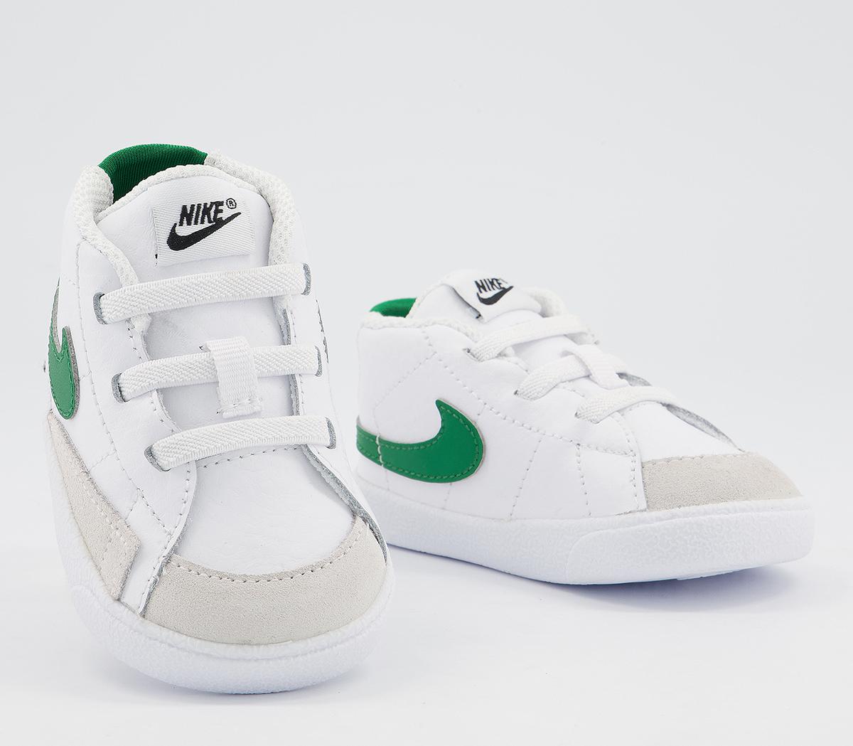 Nike Blazer Mid Crib Booties White Pine Green - Unisex