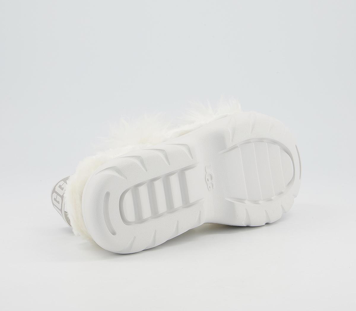 UGG Fluff Sugar Sustainable Sandals UGG Fluff Sugar Sustainable Sandals White