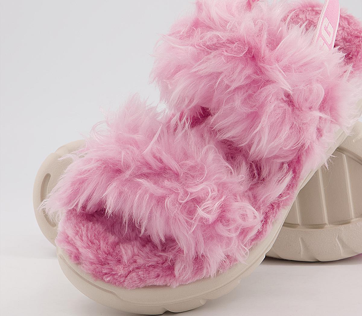 UGG Fluff Sugar Sustainable Sandals Pink - Women's Sandals