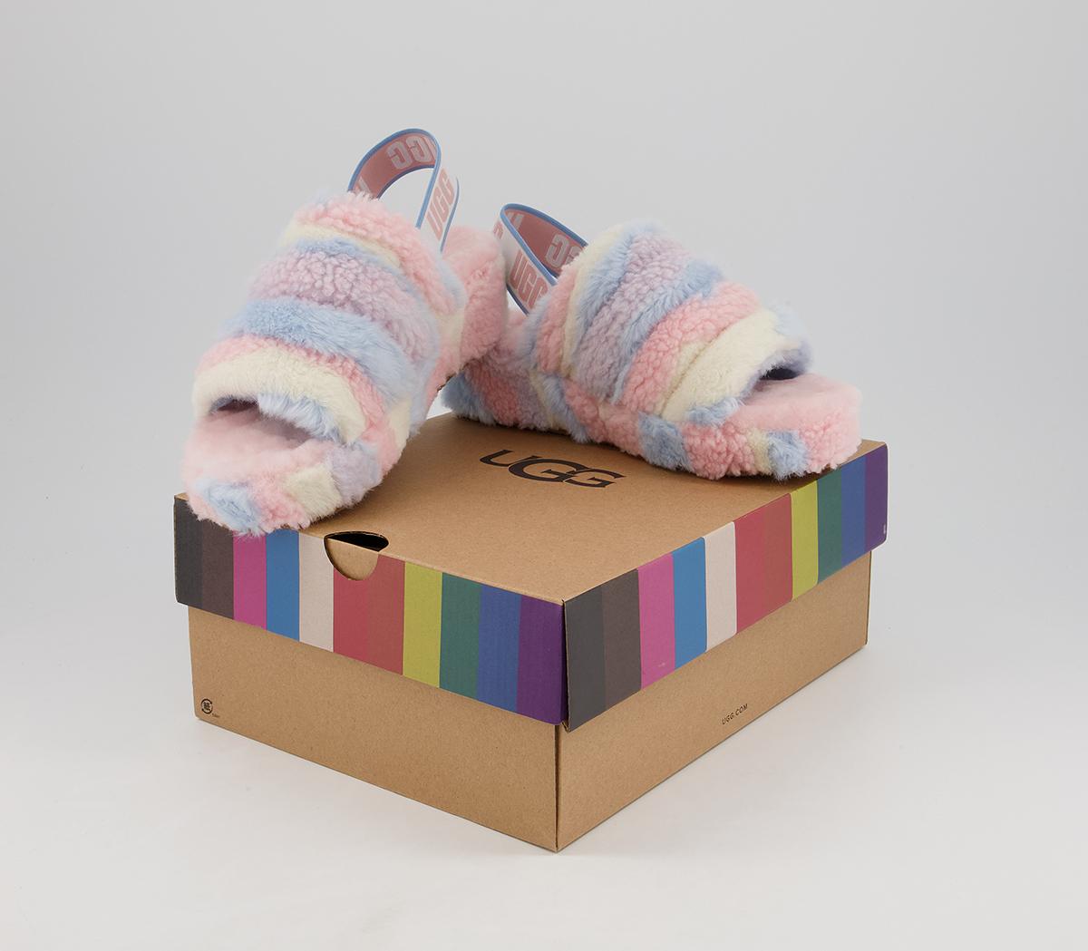 Pink Ugg Slippers Pride Purple Gay Pride Ugg Slides Fluff Yeah