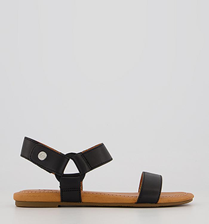 UGG Rynell Sandals Black Leather