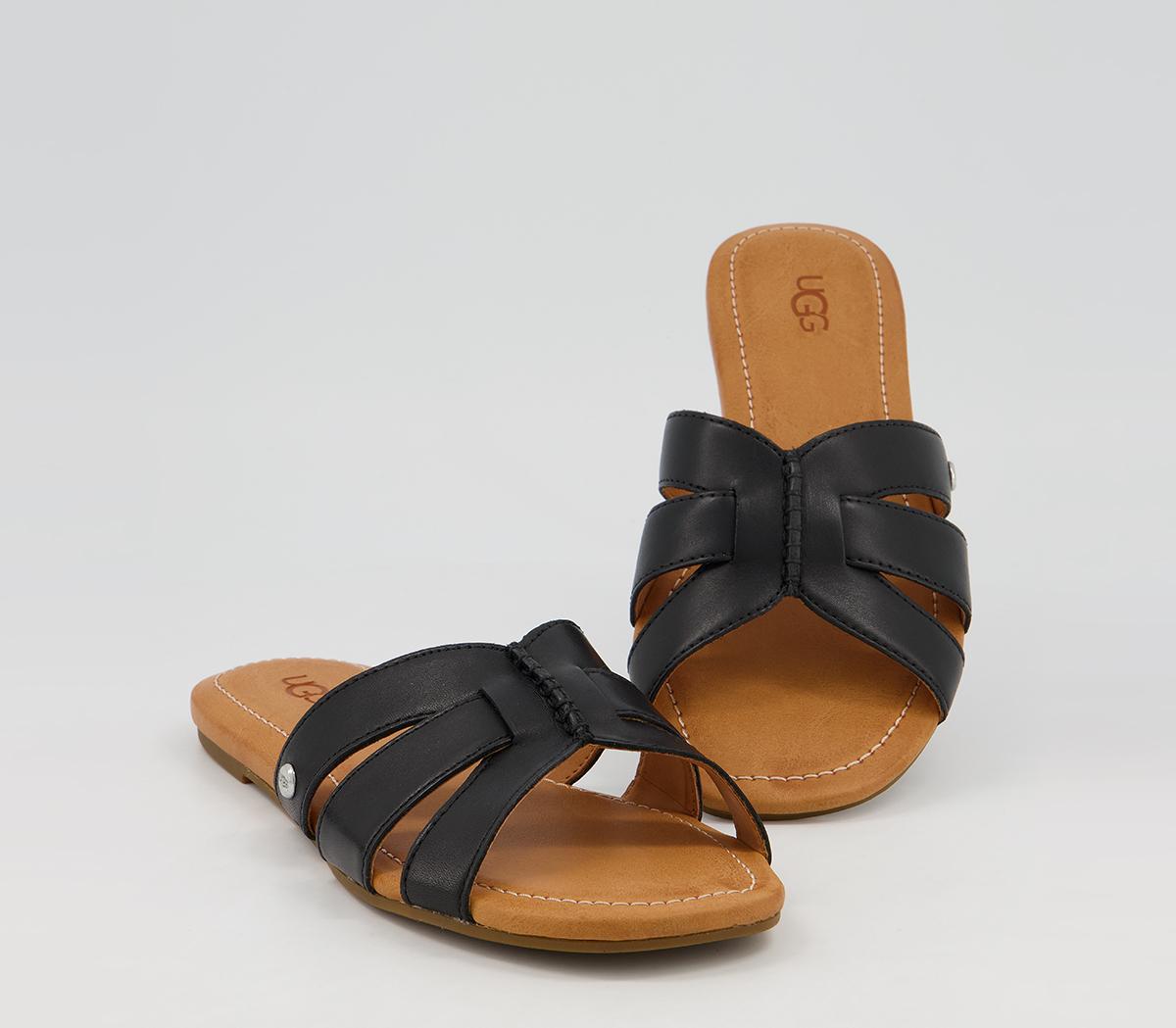 UGG Teague Sandals UGG Teague Sandals Black Leather