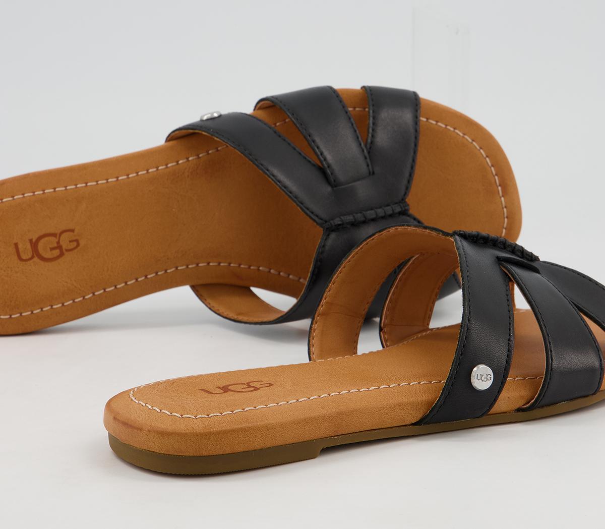 UGG Teague Sandals UGG Teague Sandals Black Leather