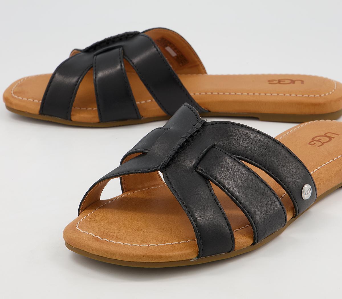 UGG Teague Sandals UGG Teague Sandals Black Leather