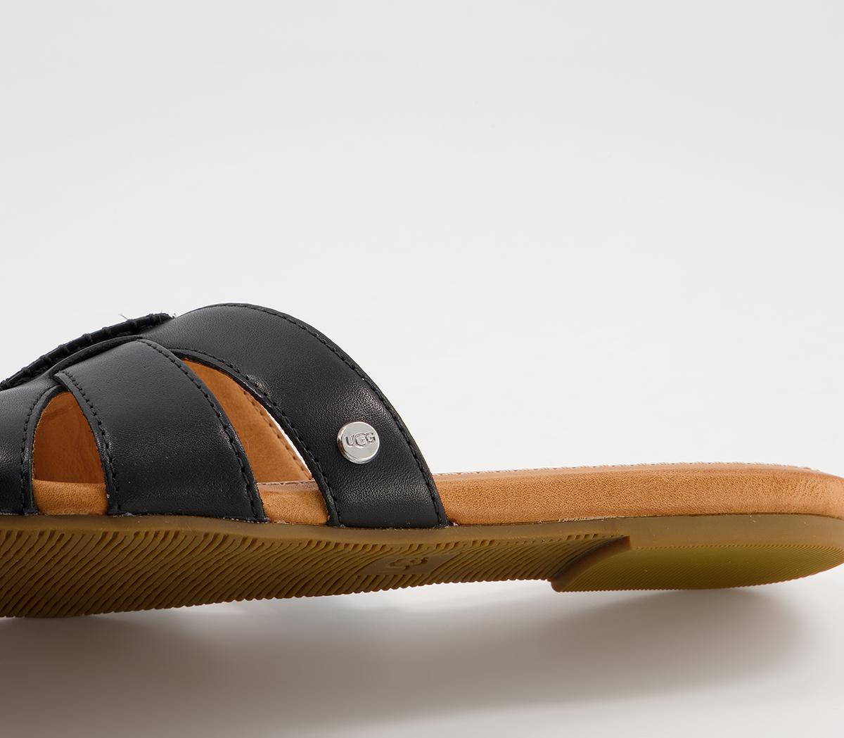 UGG Teague Sandals UGG Teague Sandals Black Leather