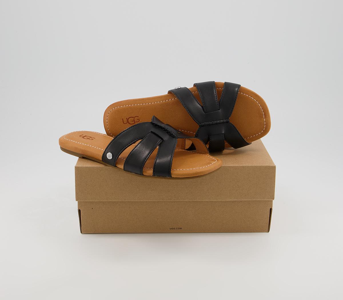 UGG Teague Sandals UGG Teague Sandals Black Leather
