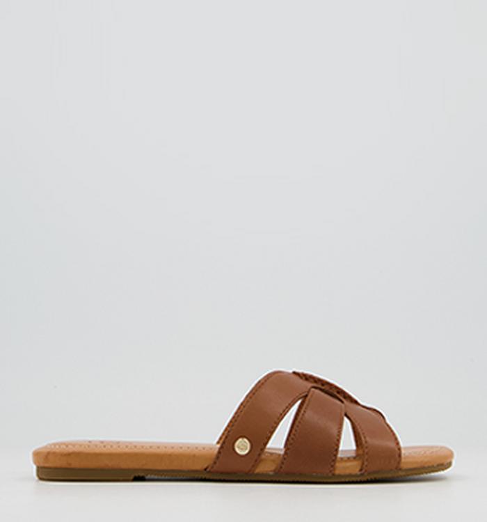 UGG Teague Sandals Tan Leather