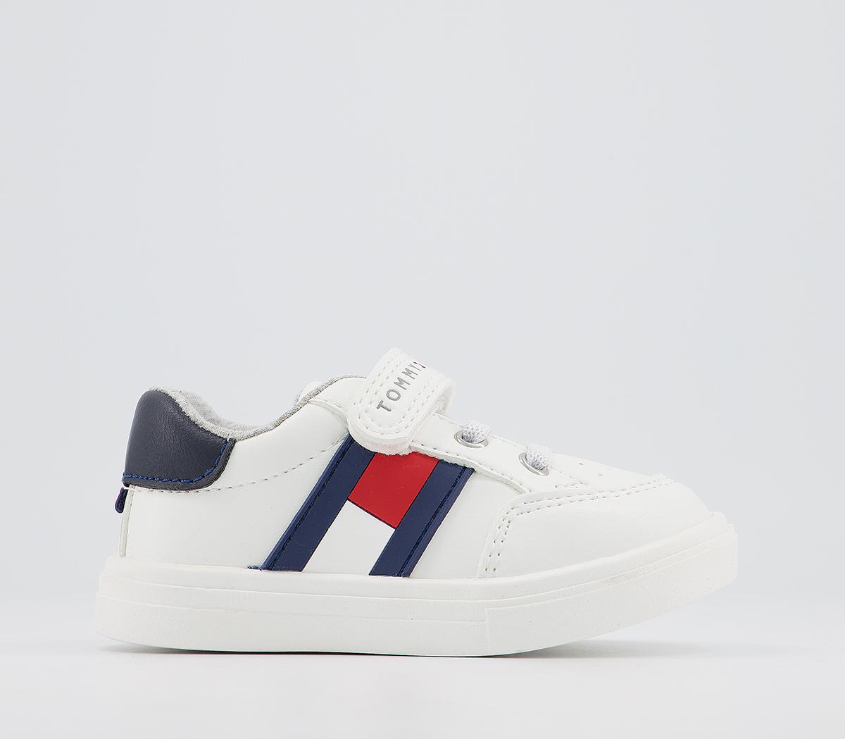 Tommy HilfigerTommy Sneakers 4-6 Trainers White Blue Red Flag