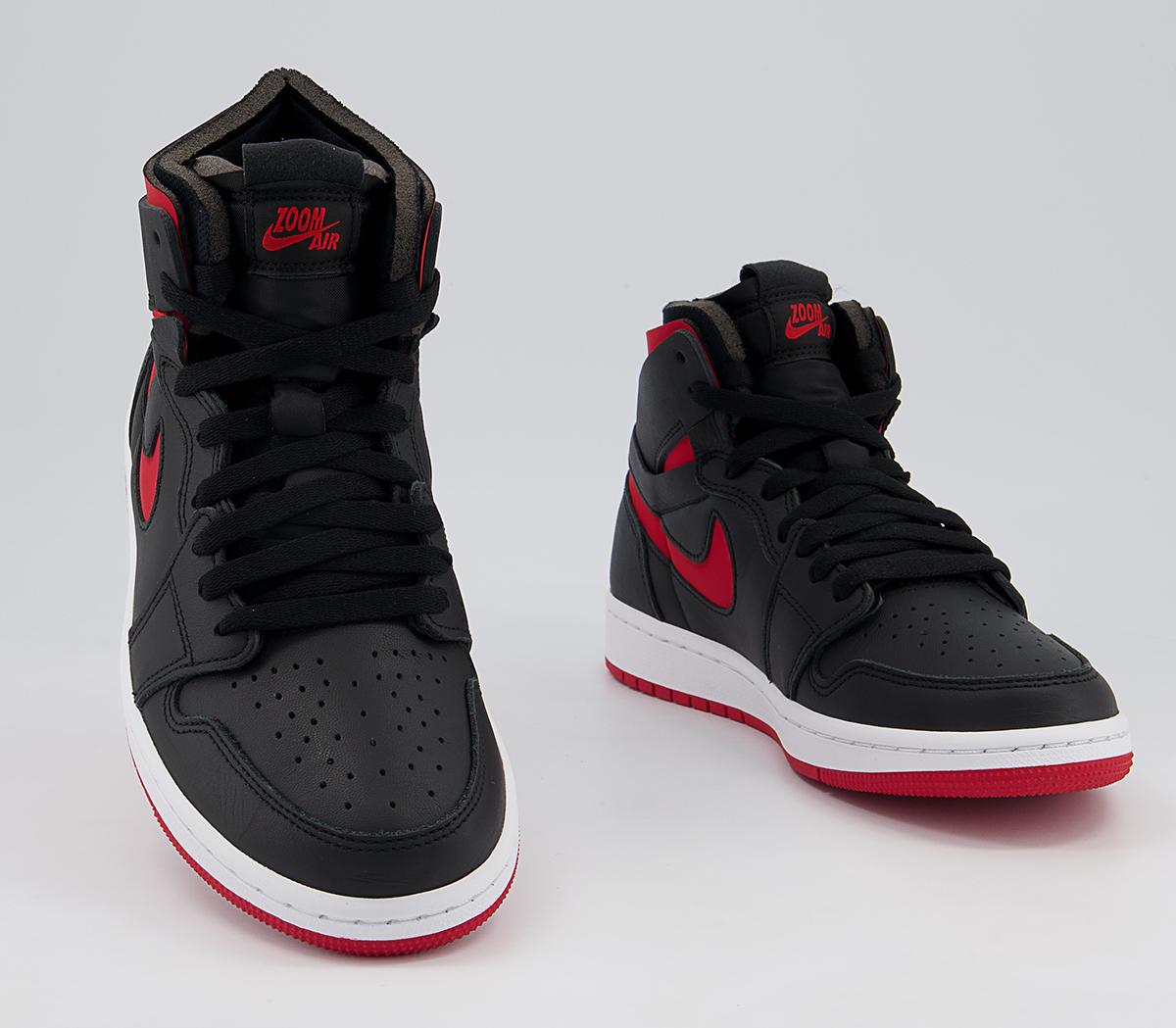 JordanJordan 1 Zoom Cmft TrainersBlack Univ Red White