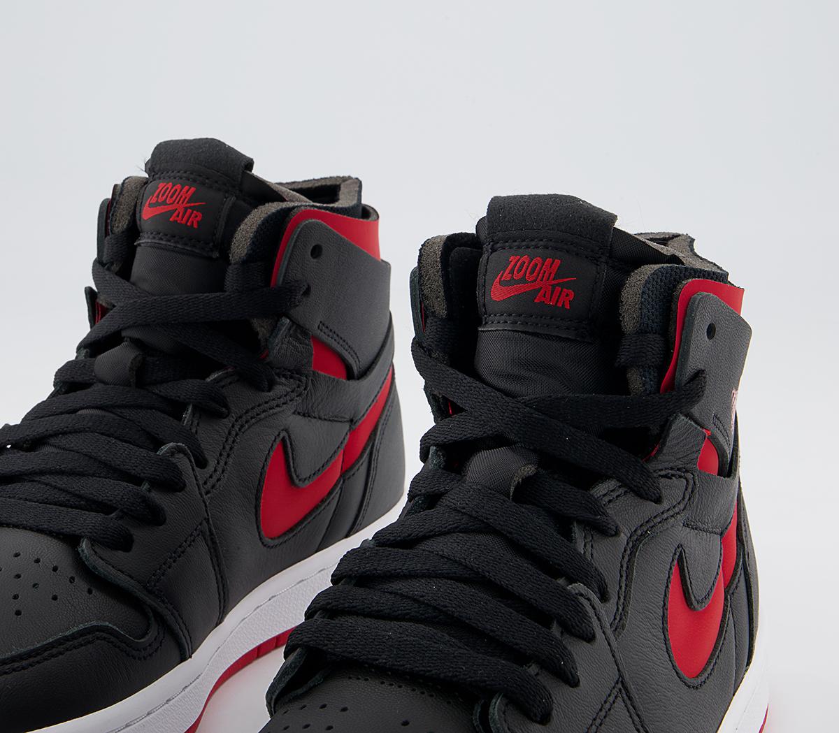 JordanJordan 1 Zoom Cmft TrainersBlack Univ Red White