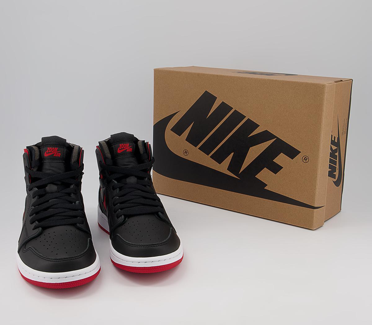 JordanJordan 1 Zoom Cmft TrainersBlack Univ Red White