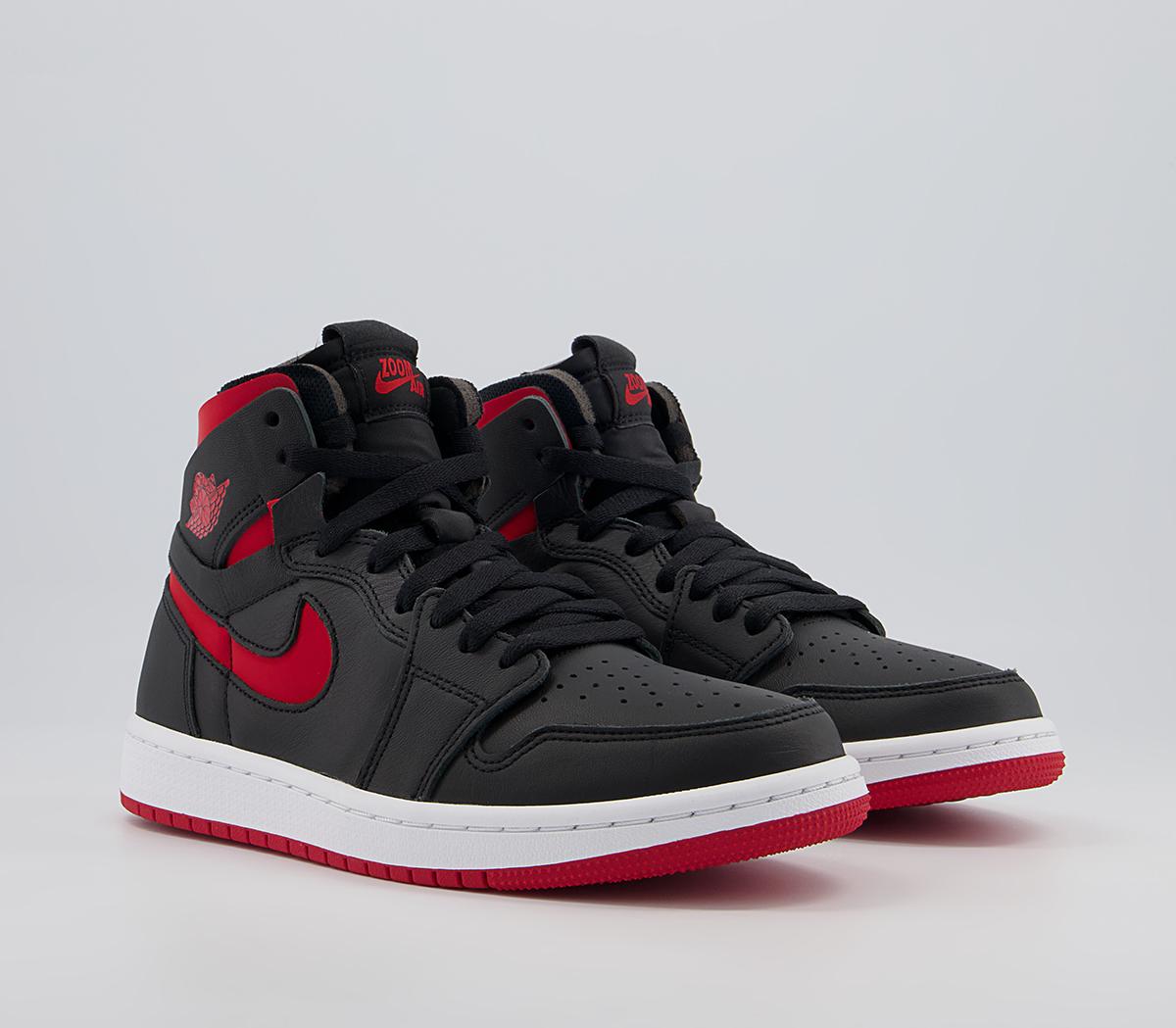 JordanJordan 1 Zoom Cmft TrainersBlack Univ Red White